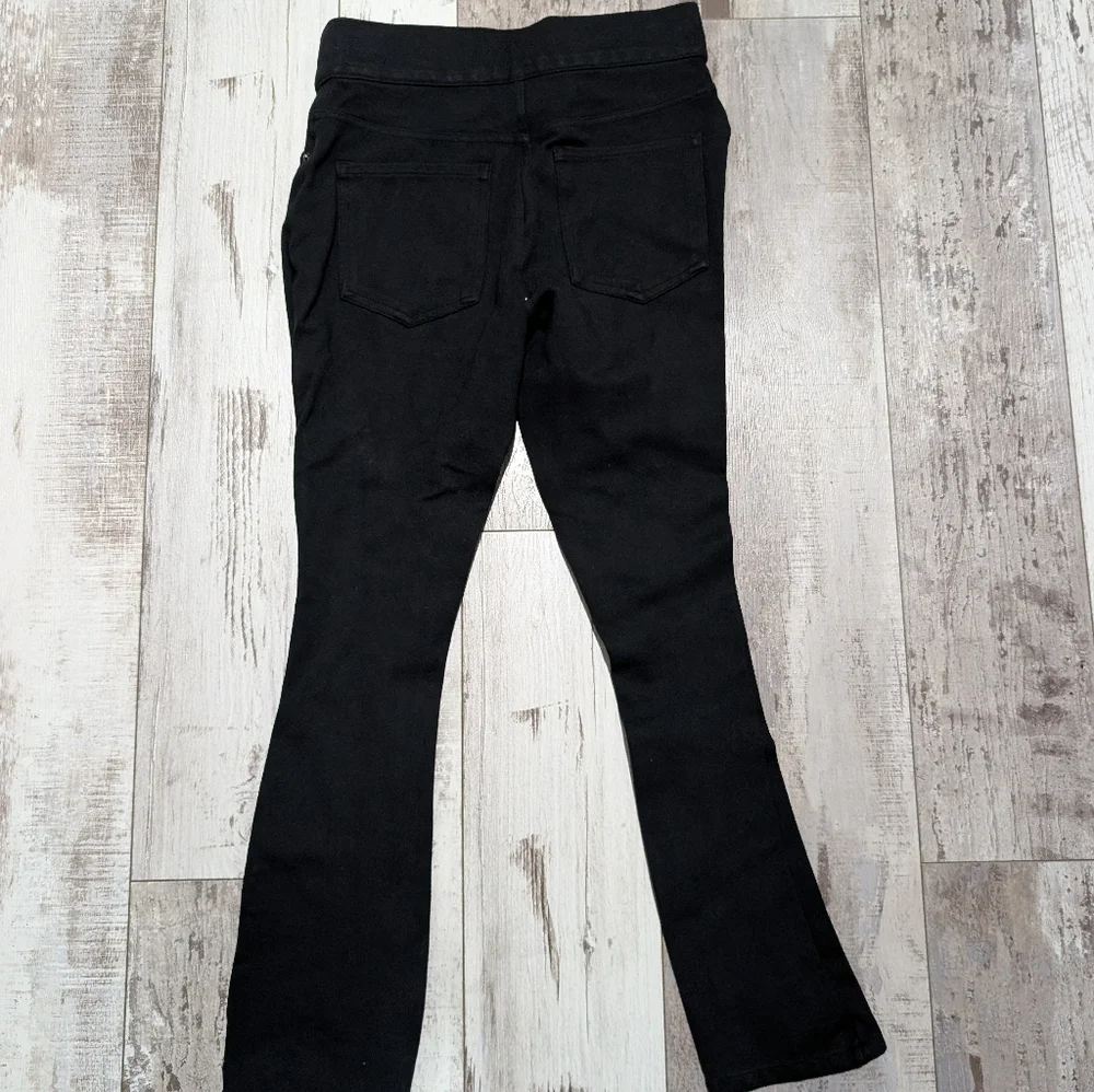 Spanx The Perfect Pant Ankle Pull‎ On Pants Black S/PHigh Rise Pockets Nylon